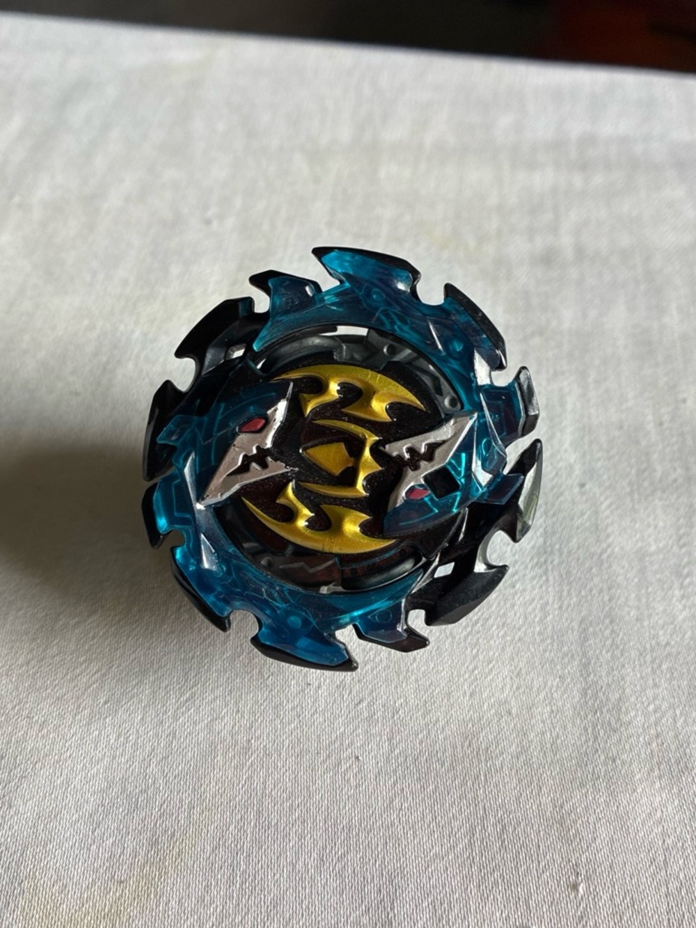 Beyblade Blue and Yellow Metal Spinning Top